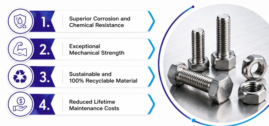  4 Reasons Engineers Prefer Stainless Steel Bolts and Nuts
