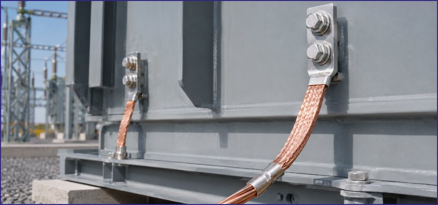 Grounding connections and terminals using stainless hardware