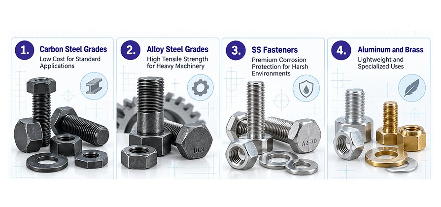 Common Materials Used by Fastener Manufacturers